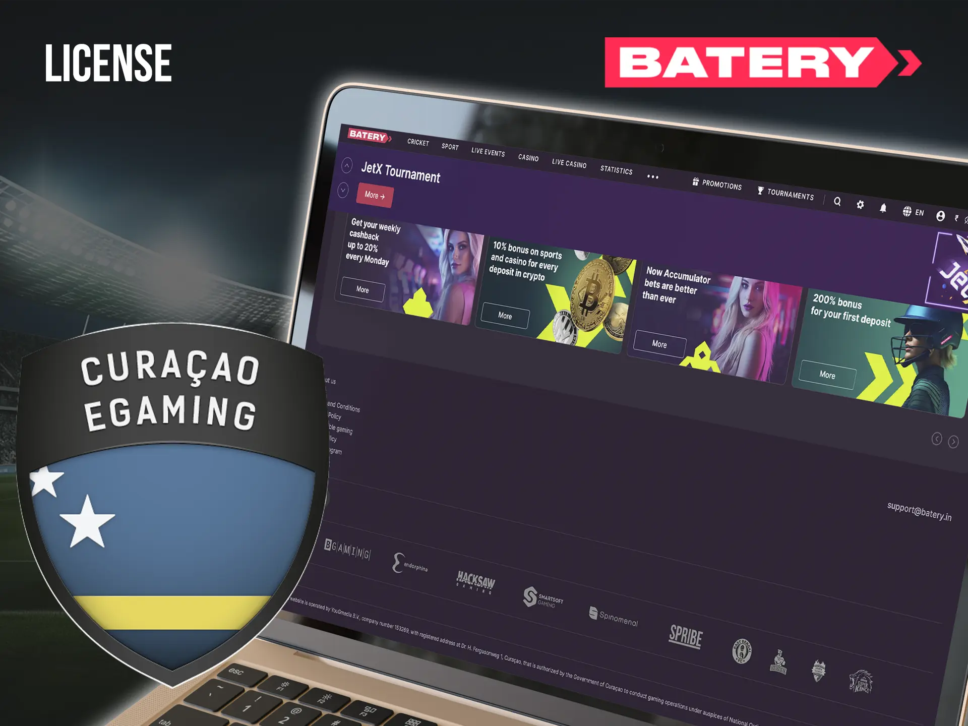 Users choose Batery because it is a legal casino that guarantees instant payouts to its customers.