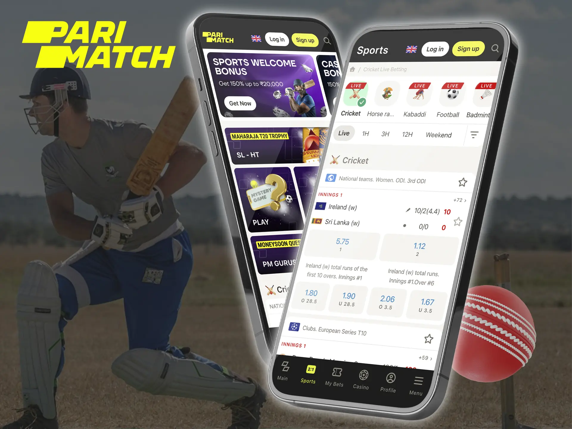 The Parimatch app has high performance and adapts perfectly to any device.