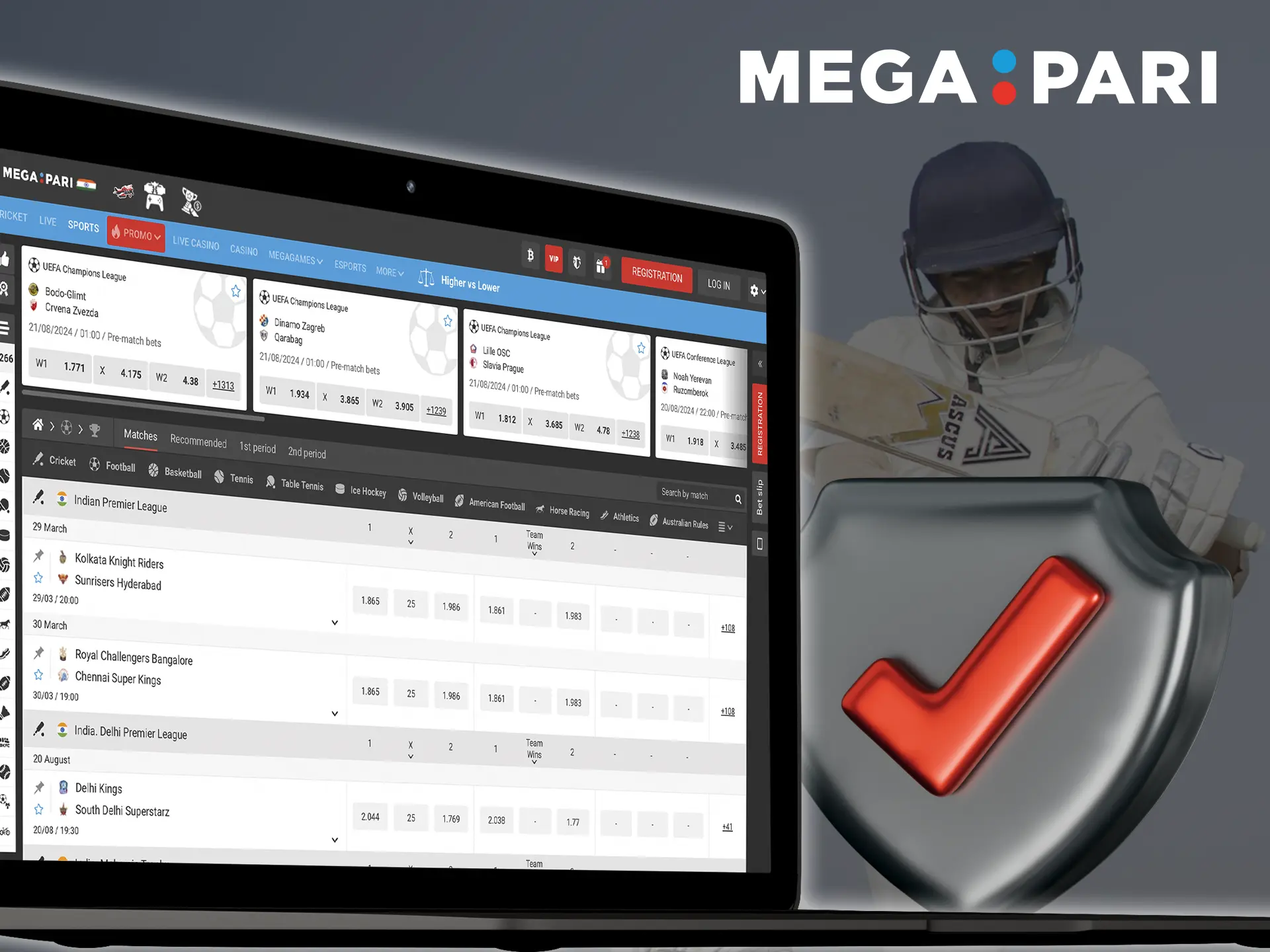 Megapari gives its users to enjoy cricket and increase their profits quite nicely.