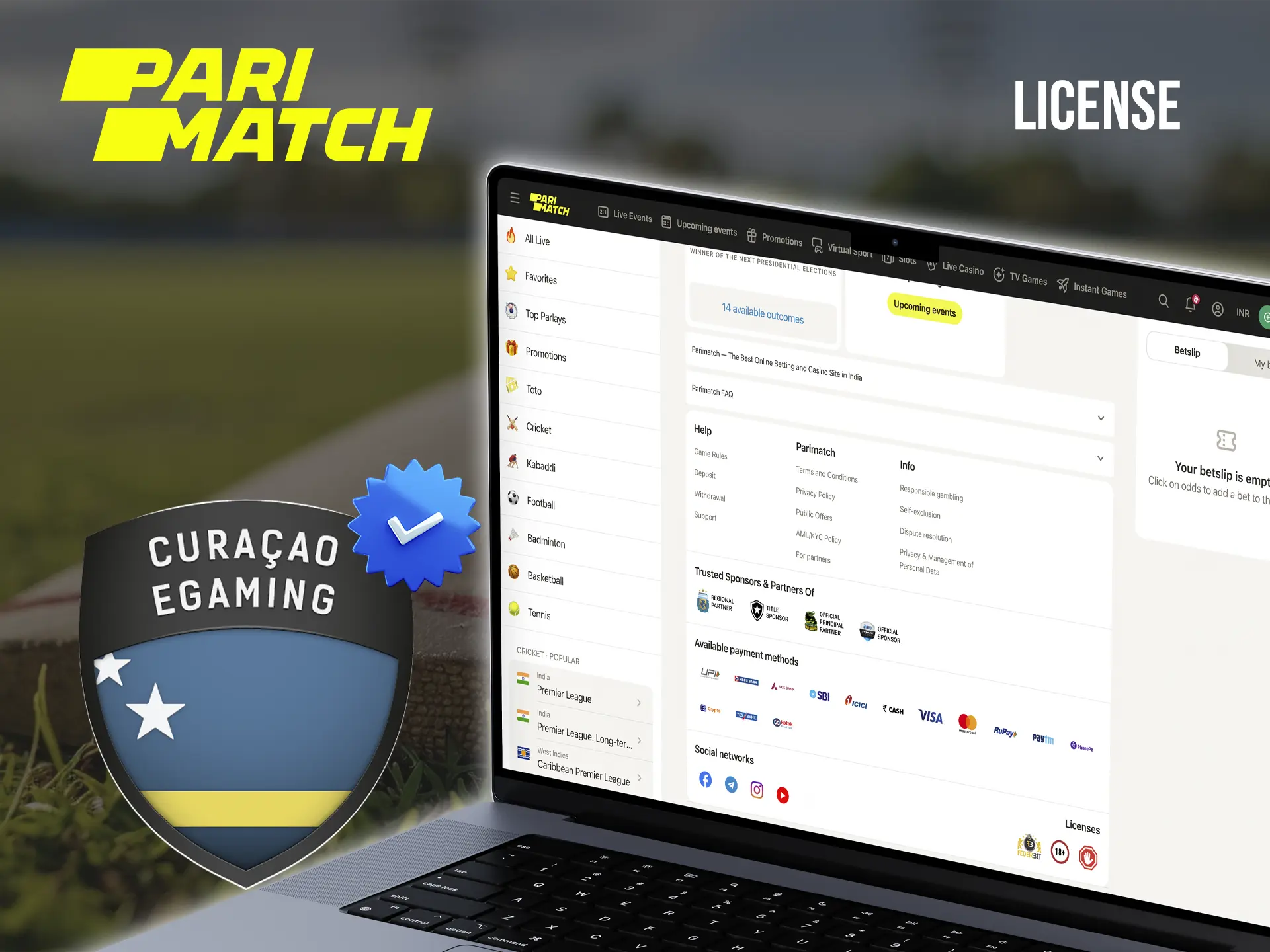 Parimatch is one of the best casinos that operates with a well-known licence and always guarantees you timely payouts.
