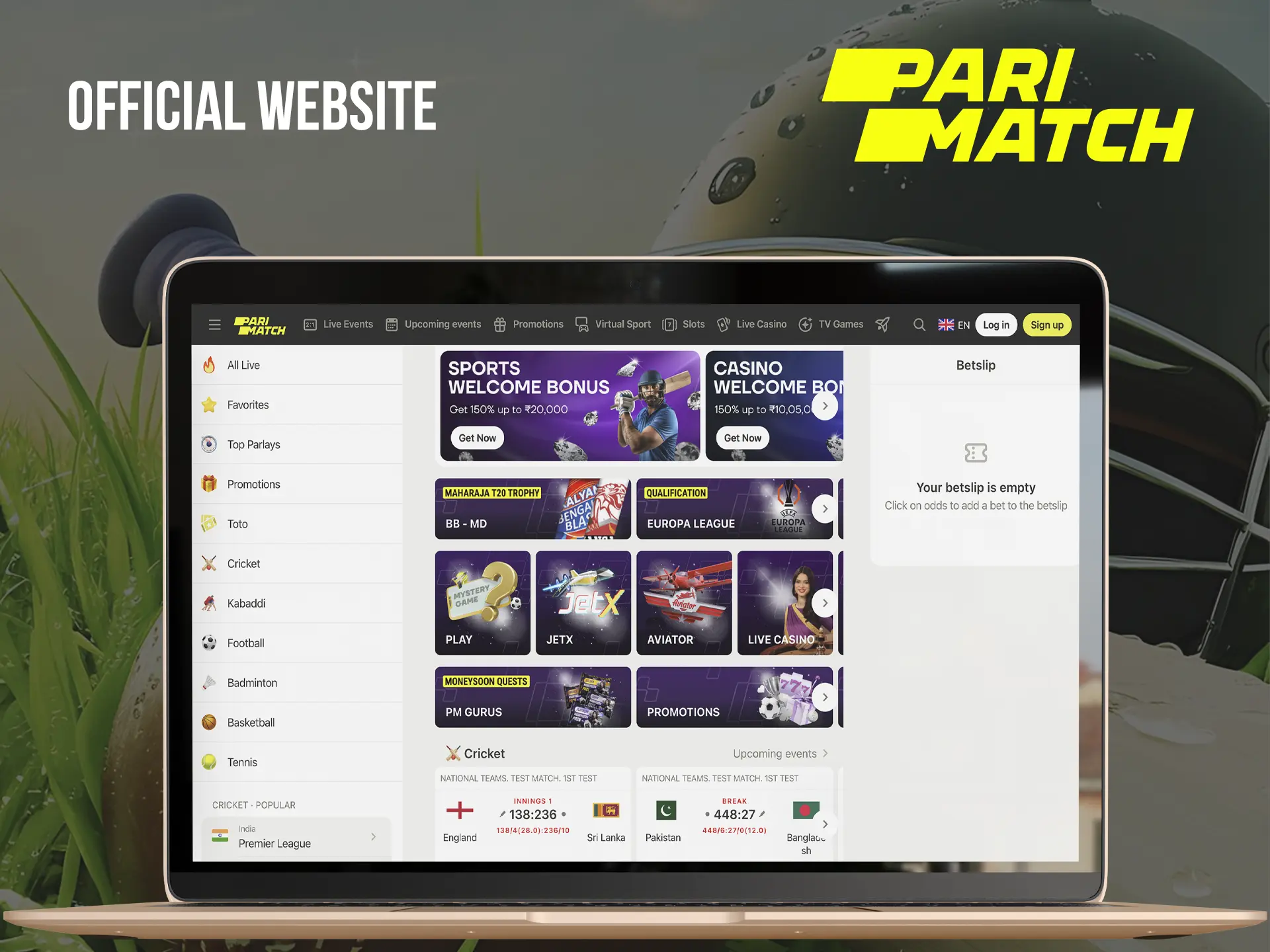 Visit the official Parimatch casino site where you can find the best slots and the most favourable odds for betting on sporting events.