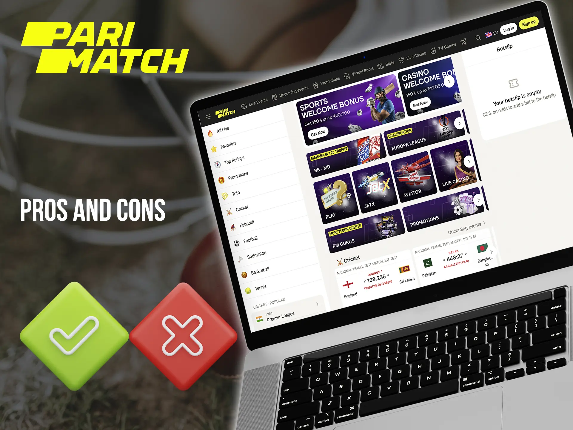 Learn the main advantages of Parimatch Casino.