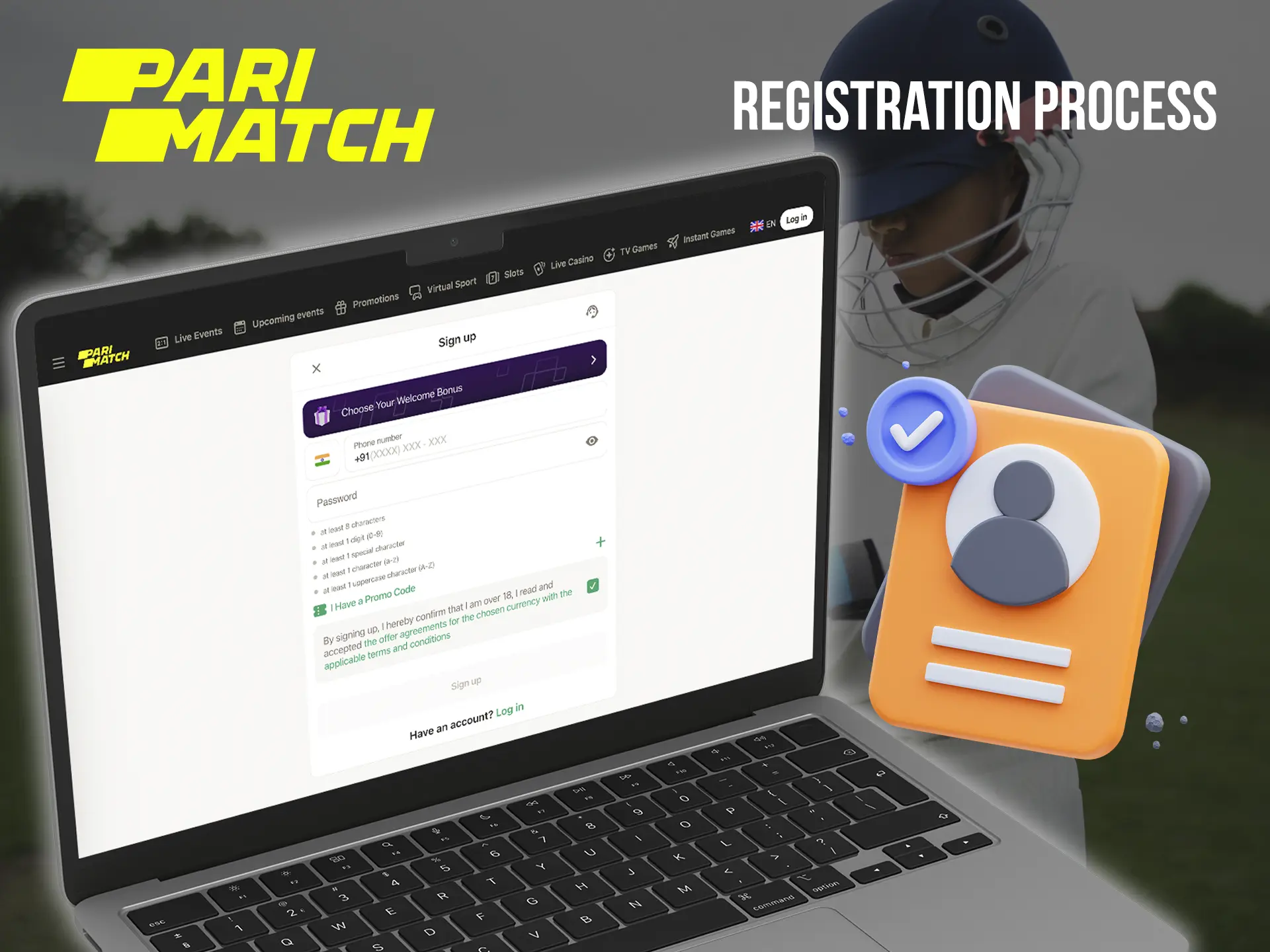 Register at the best Parimatch casino to win big.