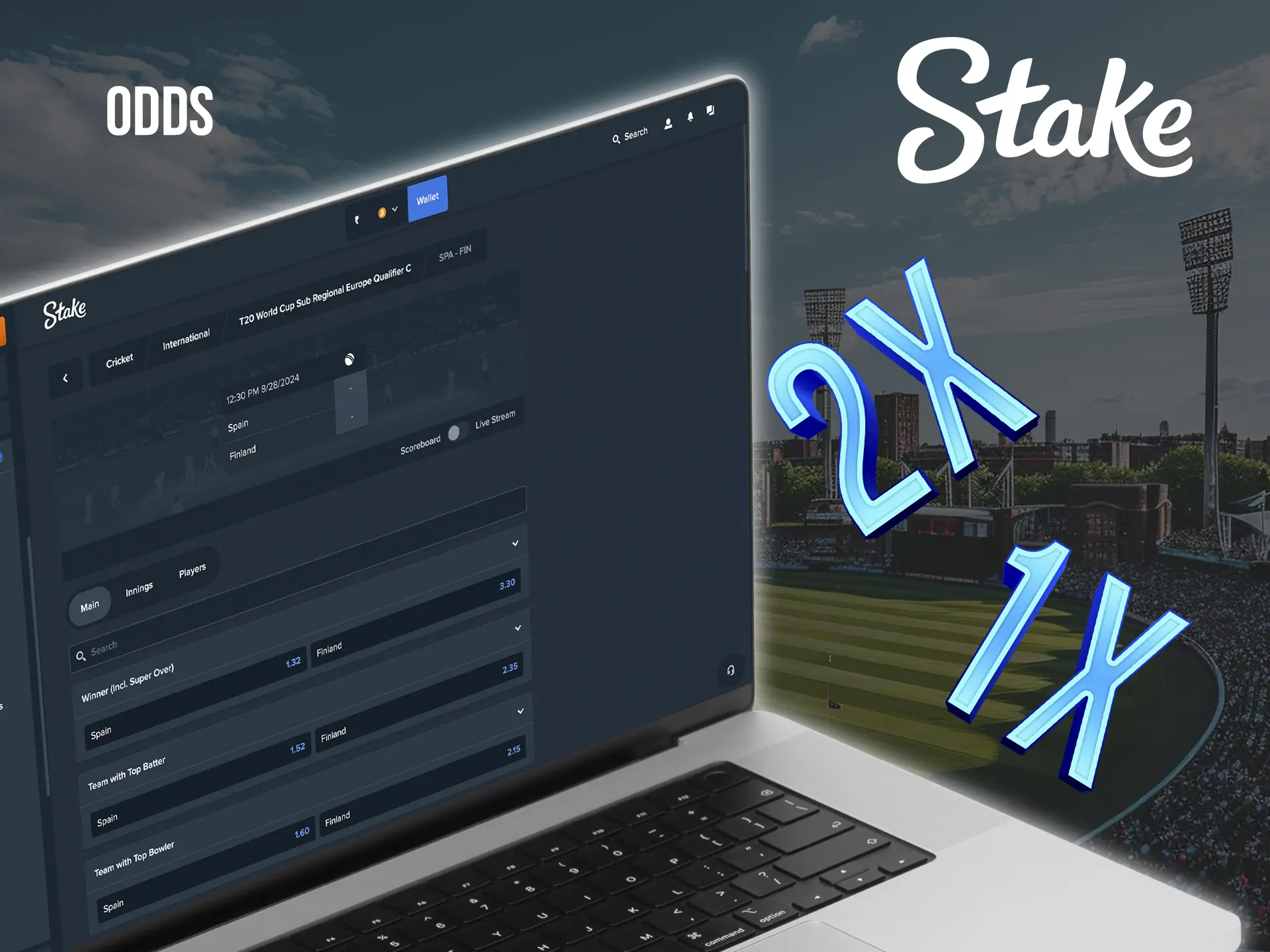 Place your bets at Stake, as this platform has some of the highest odds on sporting events.